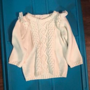12 month white sweater